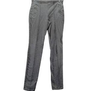 Blue Earth Womens Pants Gray Size 4 Cotton/Rayon Blend Pullon Stretch Zip Pocket